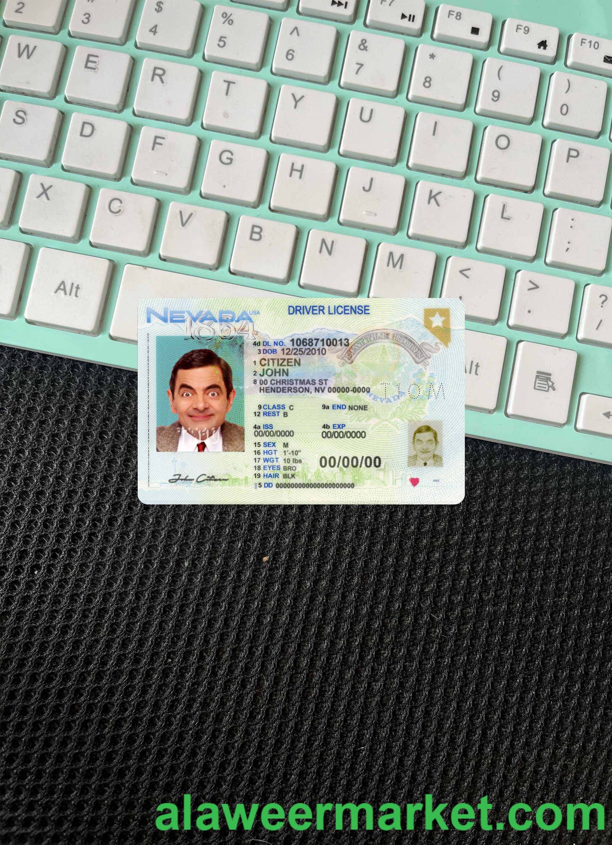 USA Nevada driving license 2021-present photolook front